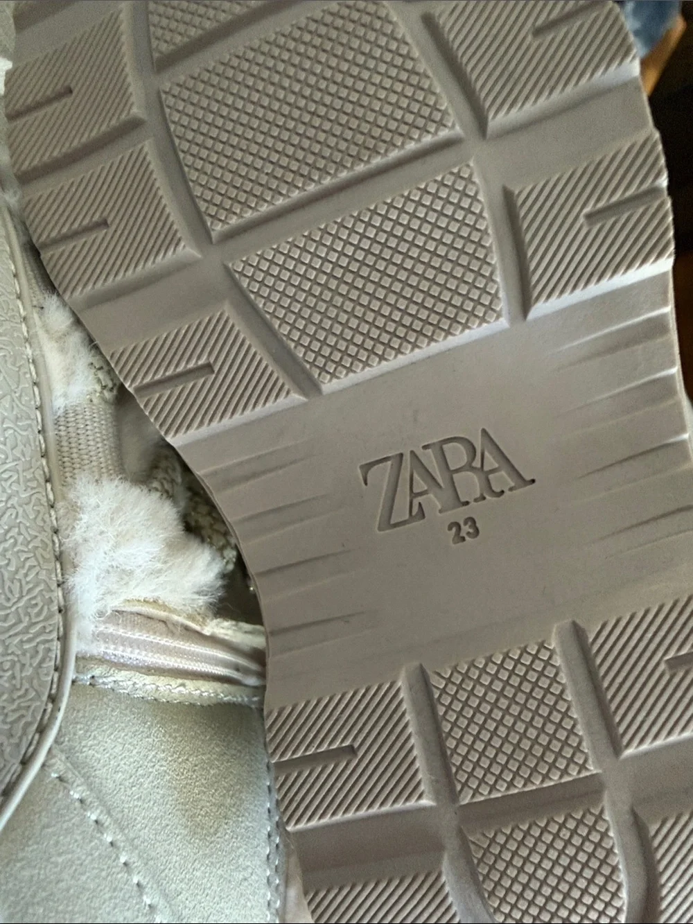 Zara plush faux